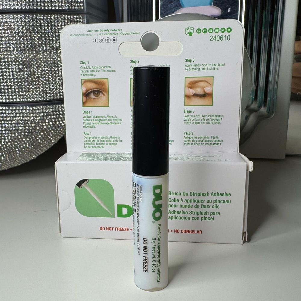 3/$15 Duo Brush-On Striplash Adhesive White/Clear Lash Glue